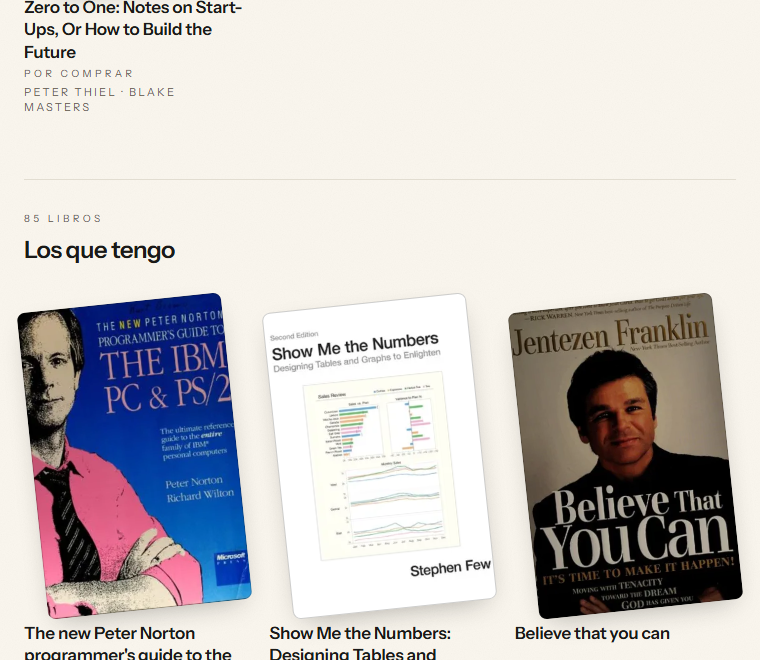 Acervo con más de 200 libros, portadas reales y generadas