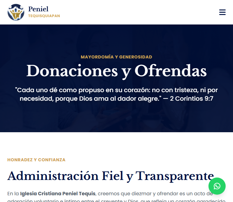 Donaciones y ofrendas por Stripe